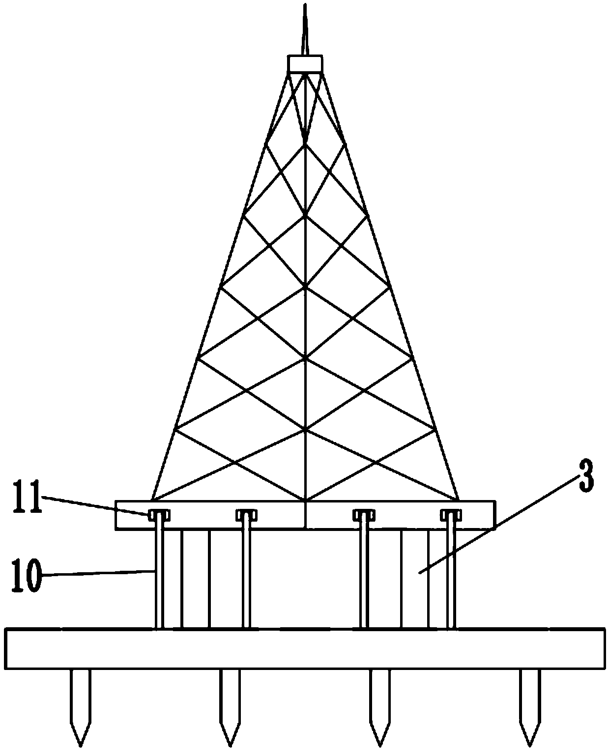 Anti-shock communication tower