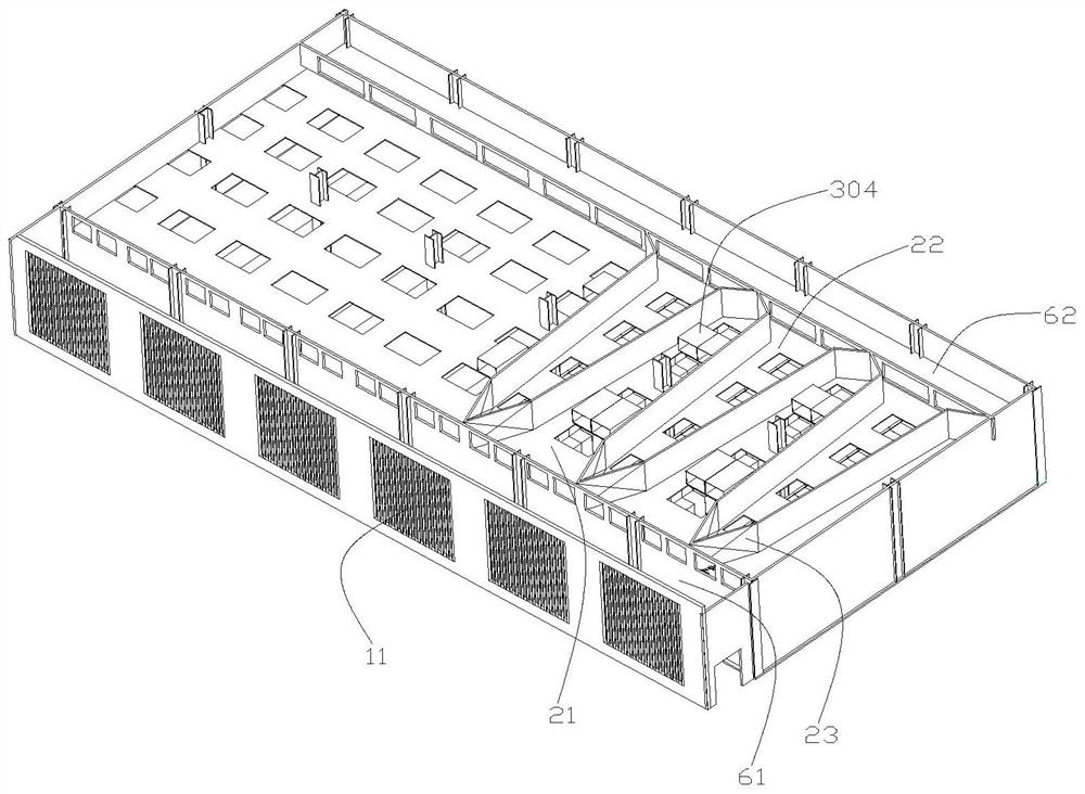 Indirect evaporative cooling heat dissipation system of data center