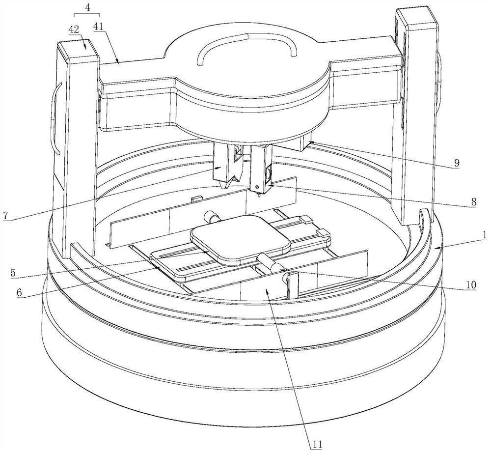 Additive and subtractive double-station synchronous machining method and device for thin-wall shell parts