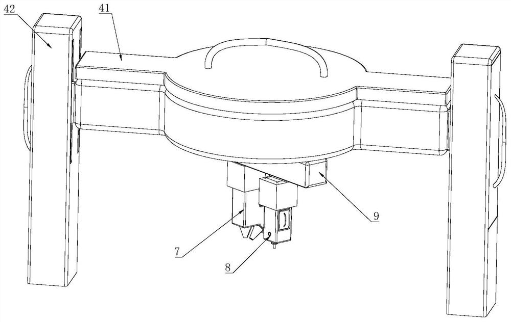 Additive and subtractive double-station synchronous machining method and device for thin-wall shell parts