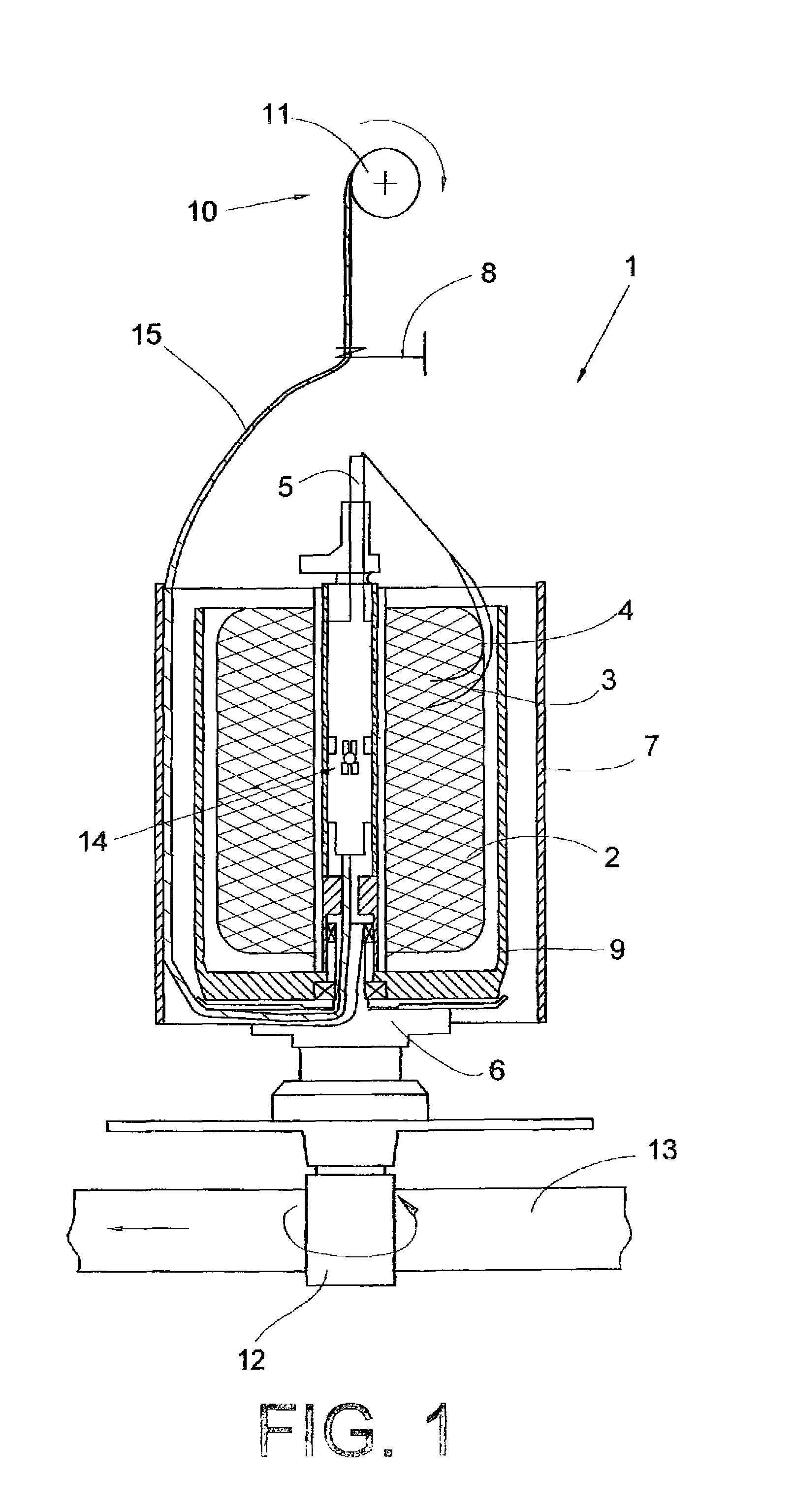 Yarn brake for a two-for-one twisting spindle