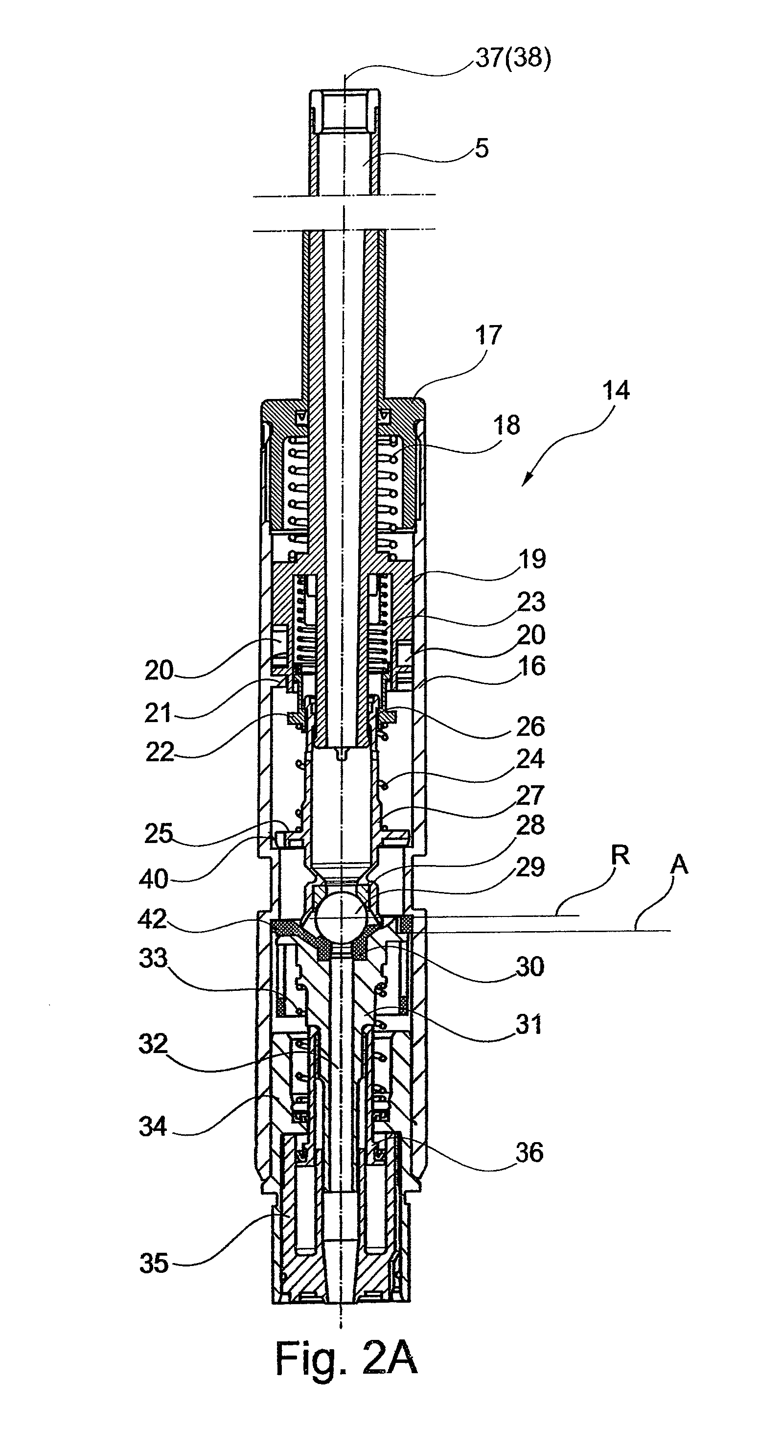 Yarn brake for a two-for-one twisting spindle