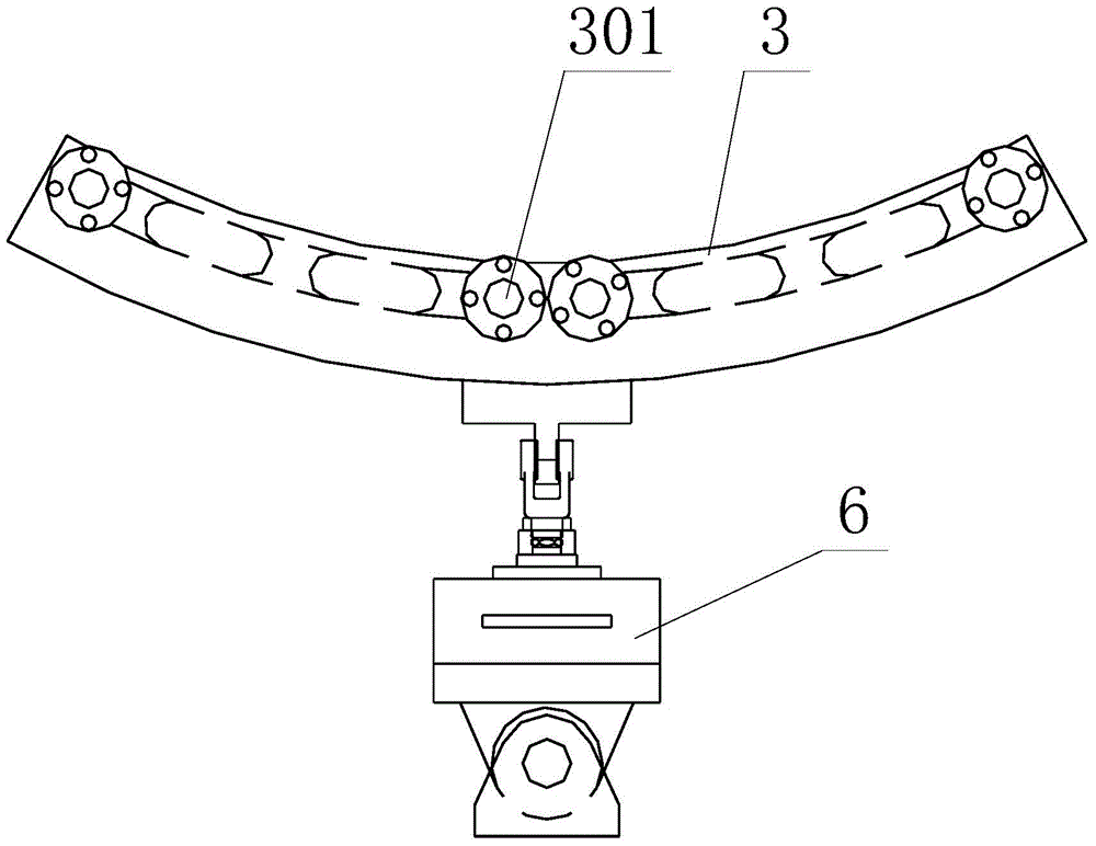 Flexible ironing groove structure of groove type ironing machine