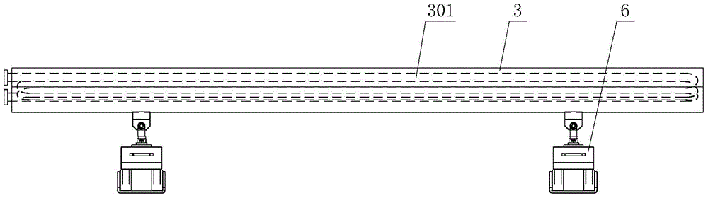 Flexible ironing groove structure of groove type ironing machine