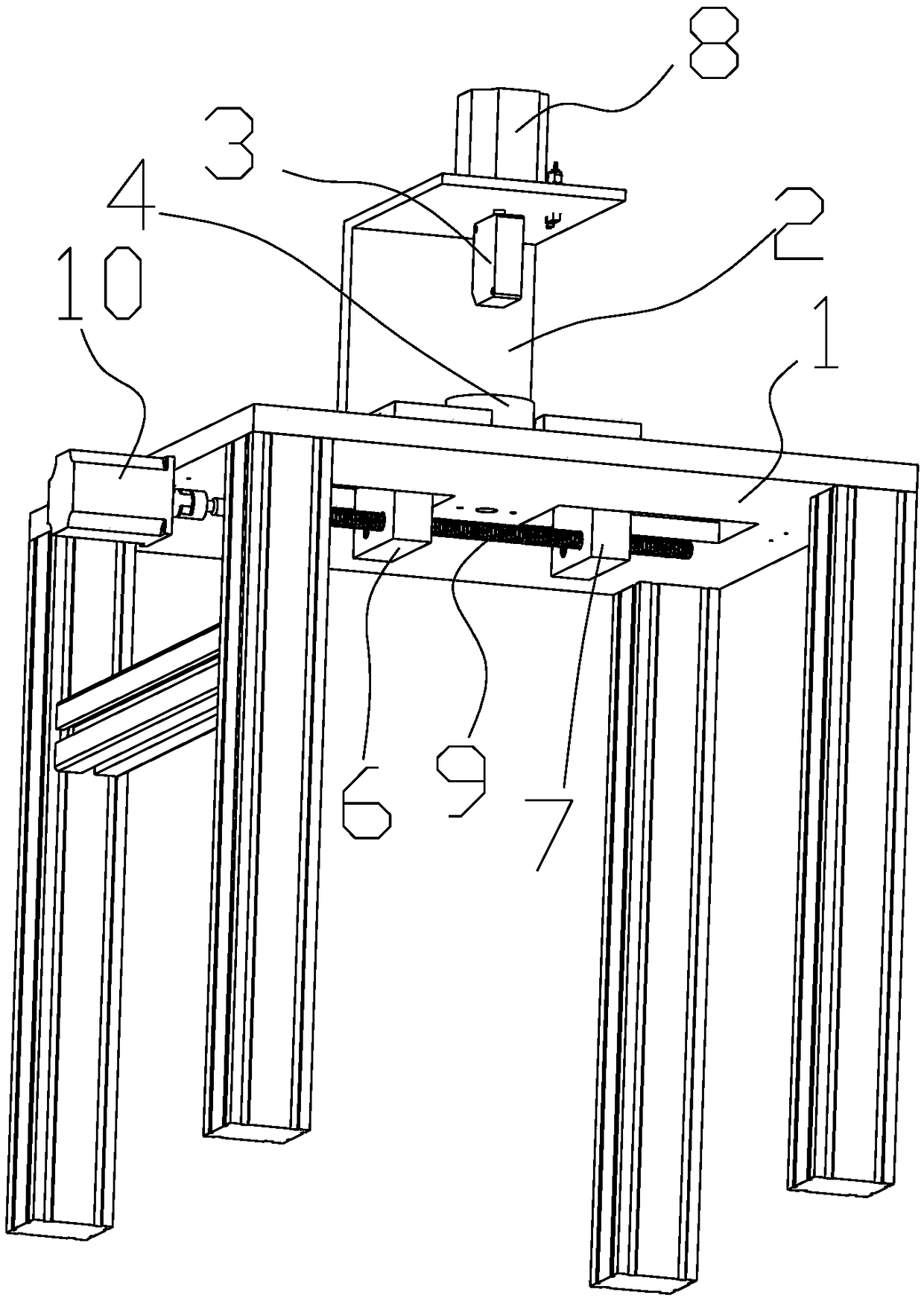 Detection device for measuring contour of non-circular inner hole and detection method