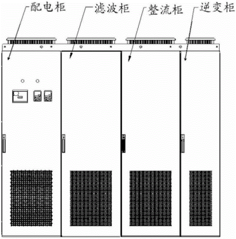 Integrated filter unit and four-quadrant inverter