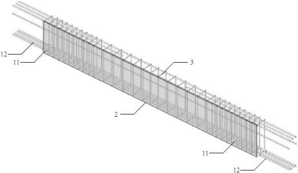 Precast beam reinforcement cage component and assembling method thereof