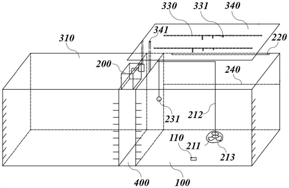 Dynamic microcosm system device for simulating lake ecosystem