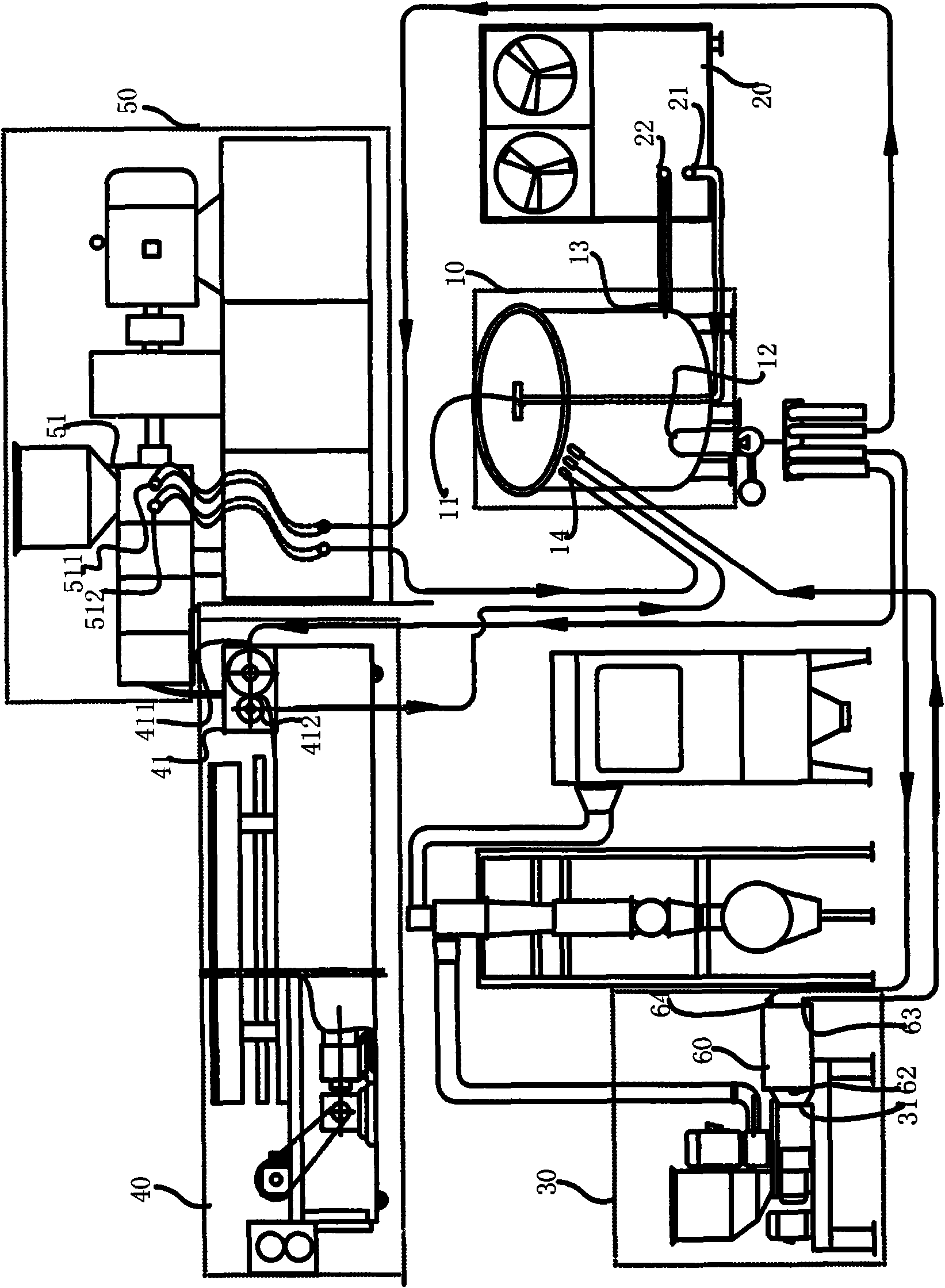 Production system of thermosetting powder coating