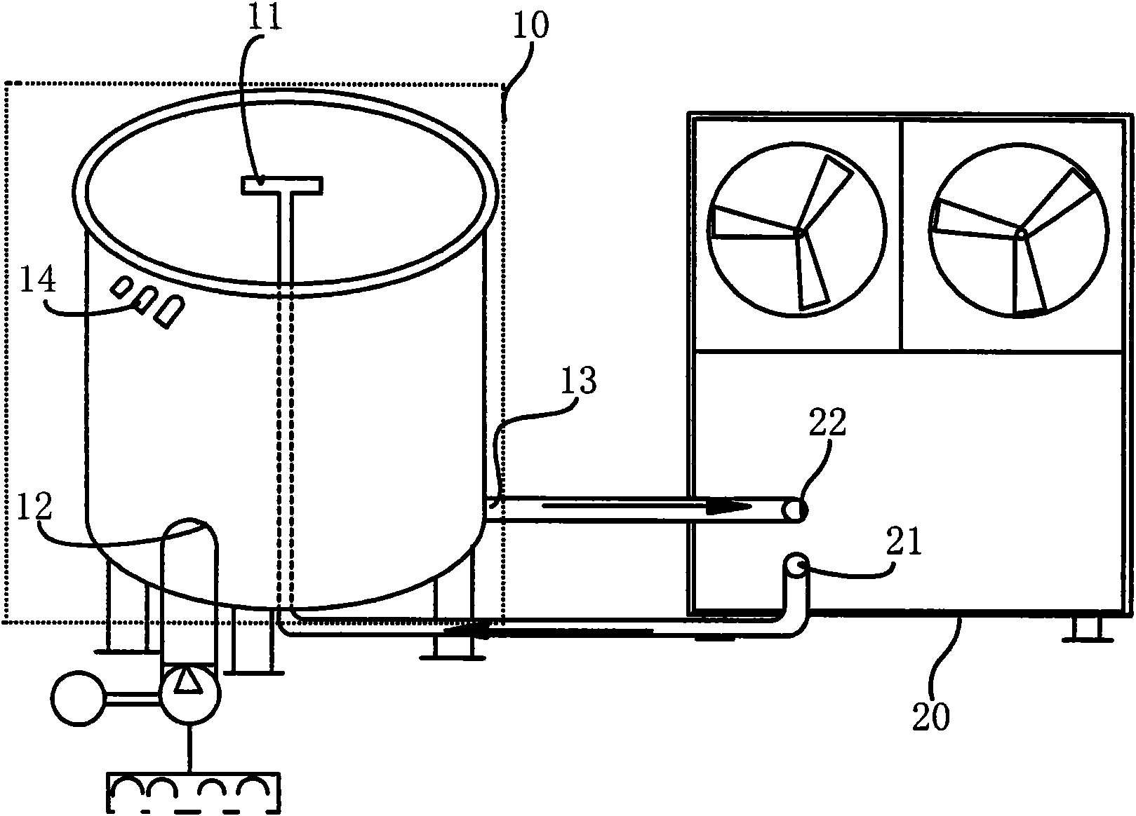 Production system of thermosetting powder coating