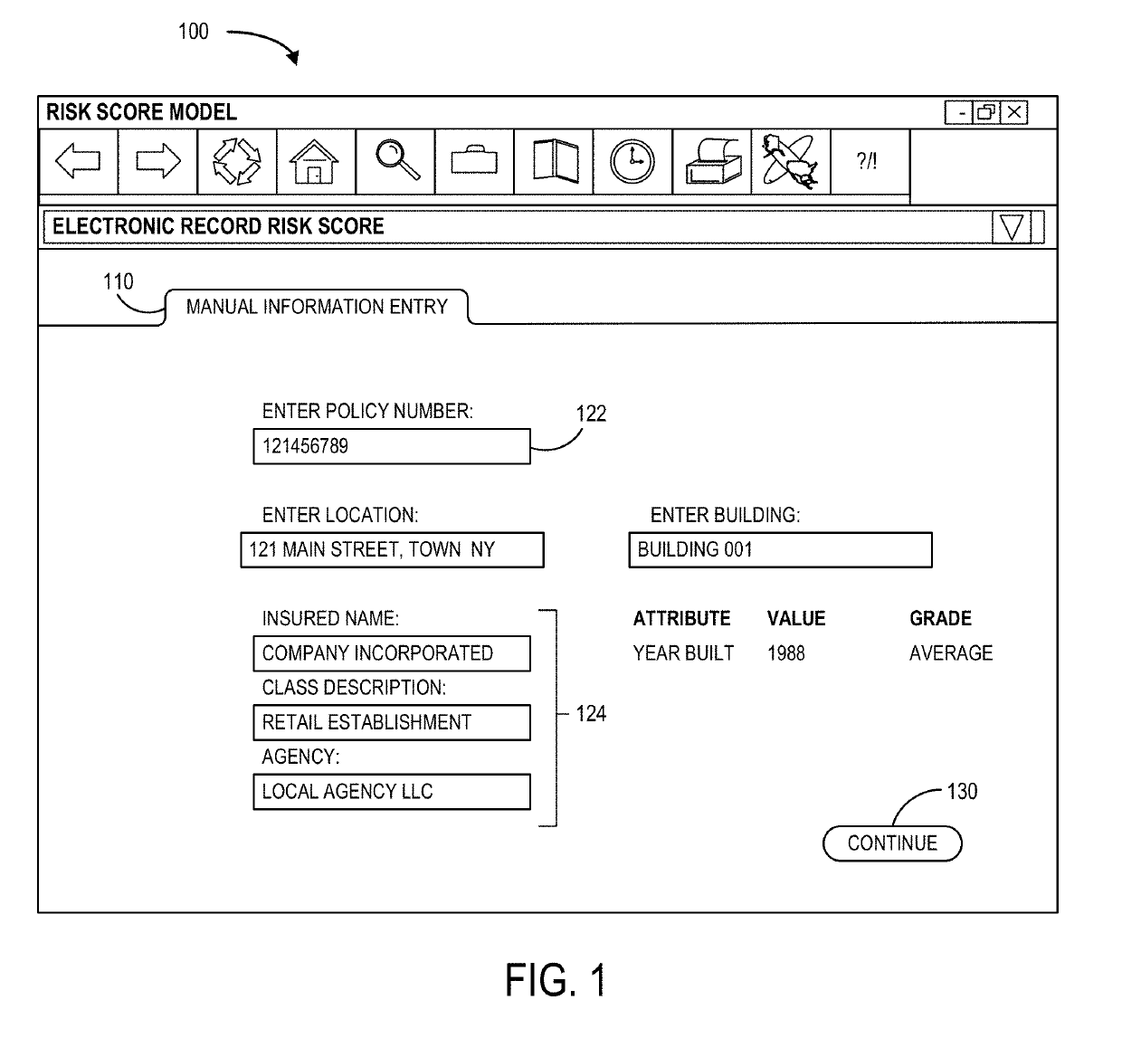 Processing system to generate risk scores for electronic records