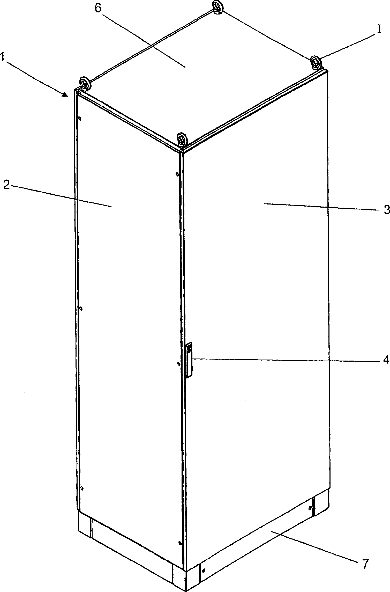 Mettalic structure improvement for manufacturing electrical cabinets