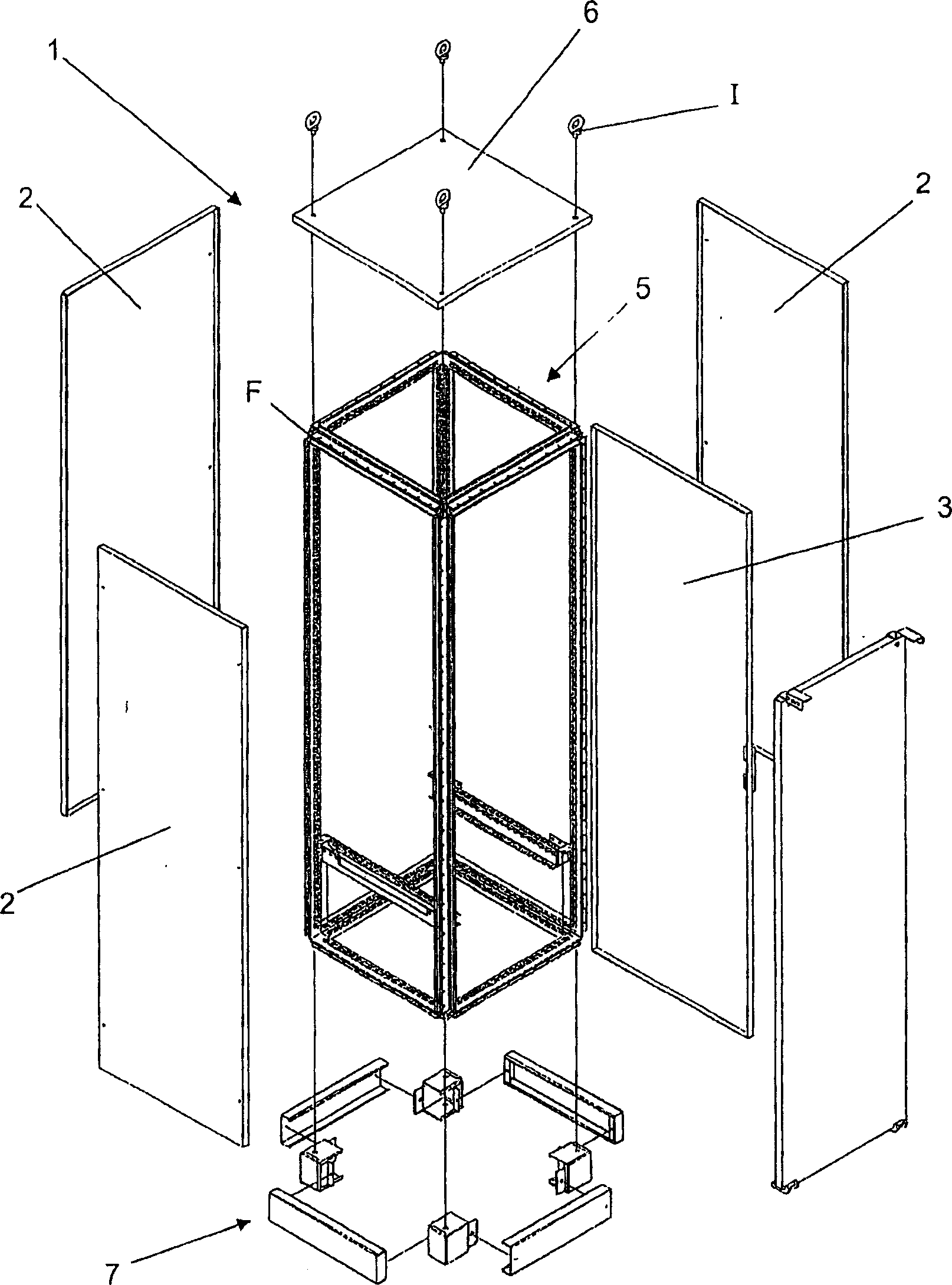 Mettalic structure improvement for manufacturing electrical cabinets