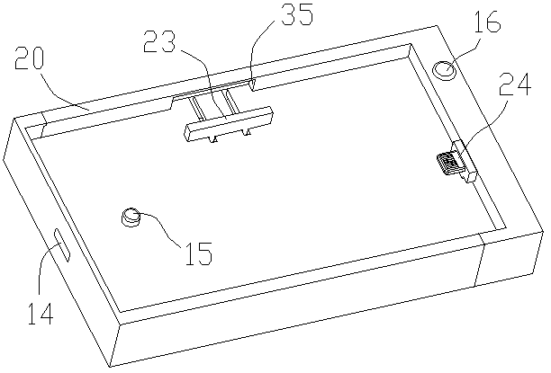 A charging bottom box capable of automatically docking with a mobile phone charging interface