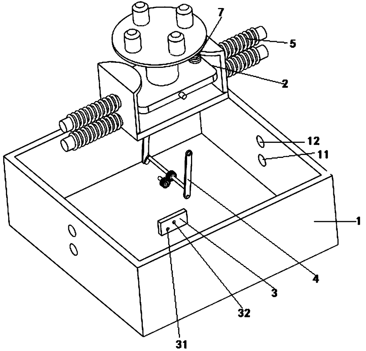 Collision-type uniform seed dressing device