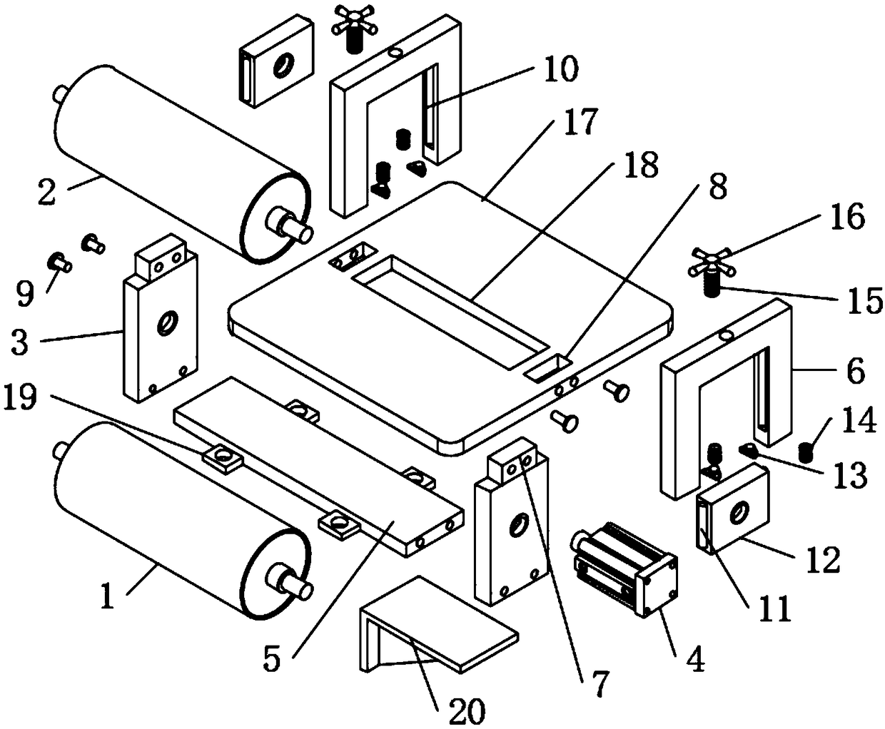 Dry film pressing equipment for single-sided circuit board, and using steps thereof