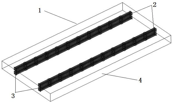 Ballastless track plate structure for realizing broadband vibration attenuation based on photonic crystal principle