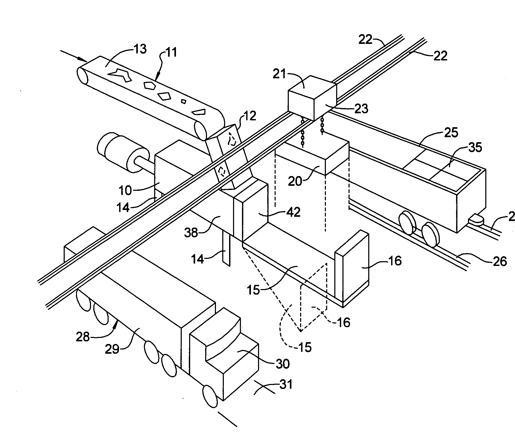 System for efficiently transporting large quantities of initially, loose pieces of scrap sheet metal