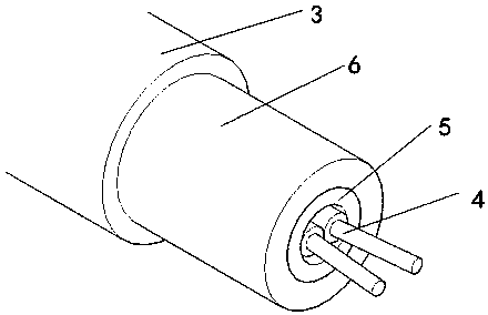 Disassembling-free cleaning device for MOCVD tail pipe