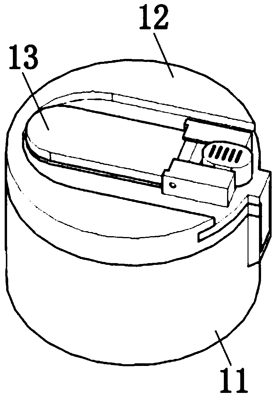 Bolt convenient to demount in vacuum cup