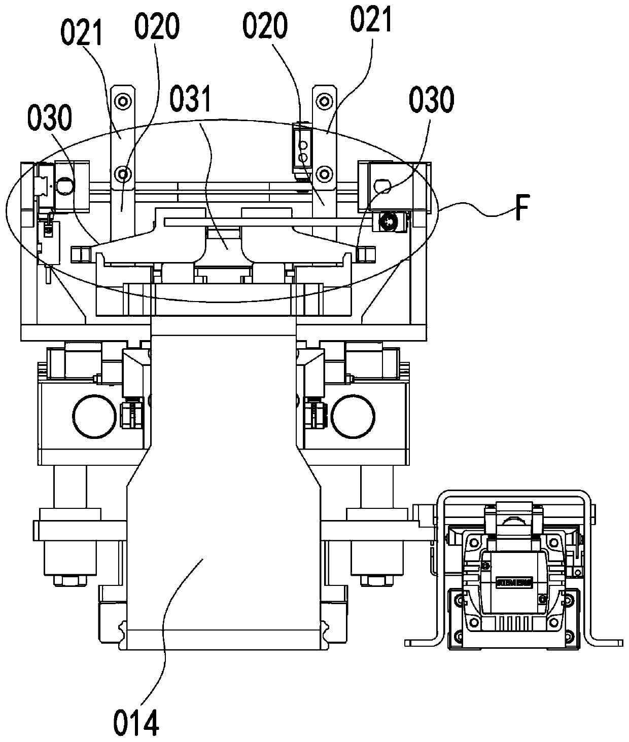 Battery cell module assembling and forming machine, assembling method thereof and battery cell module assembling and forming system