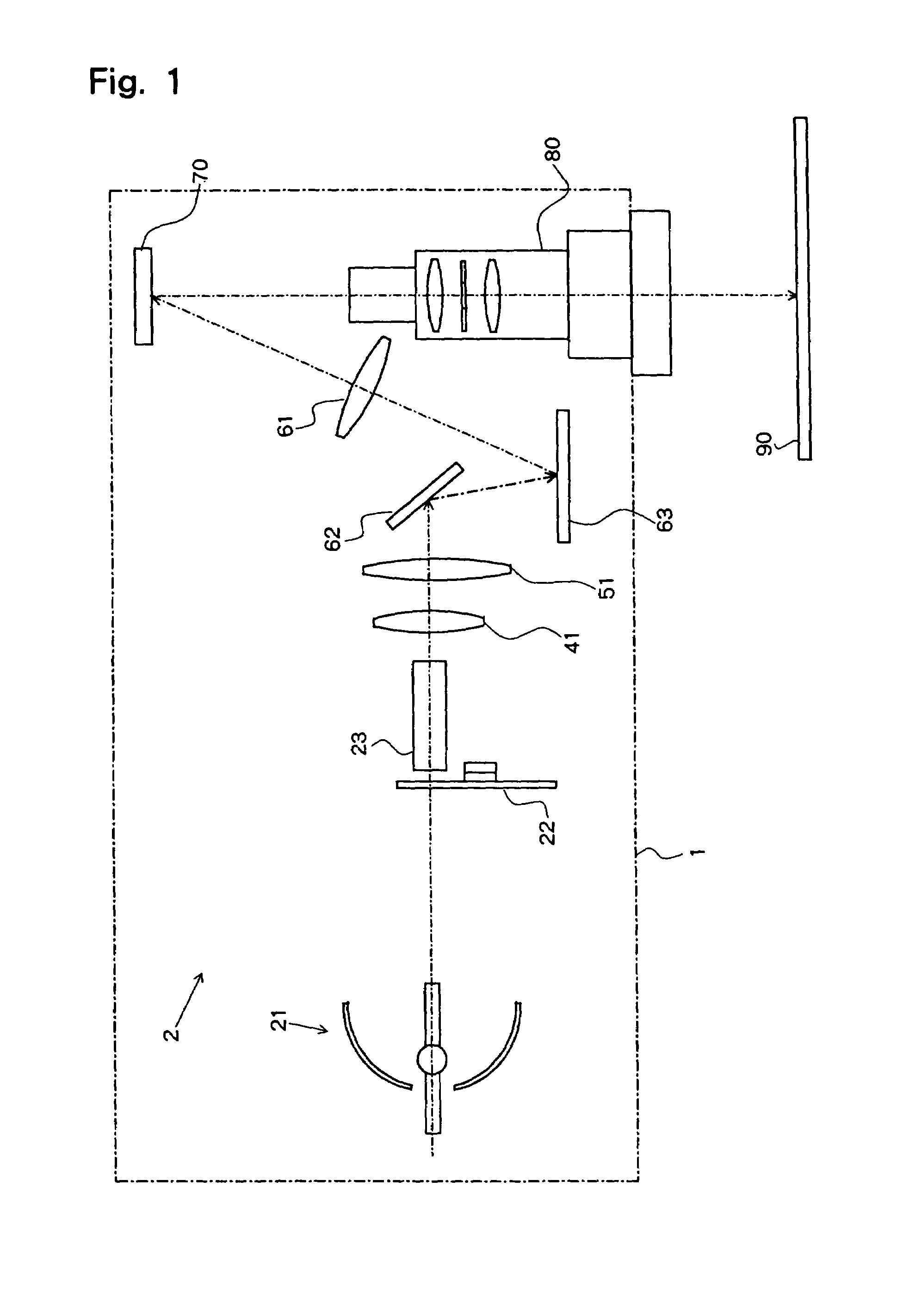 Optical unit for projection display apparatus and projection display apparatus