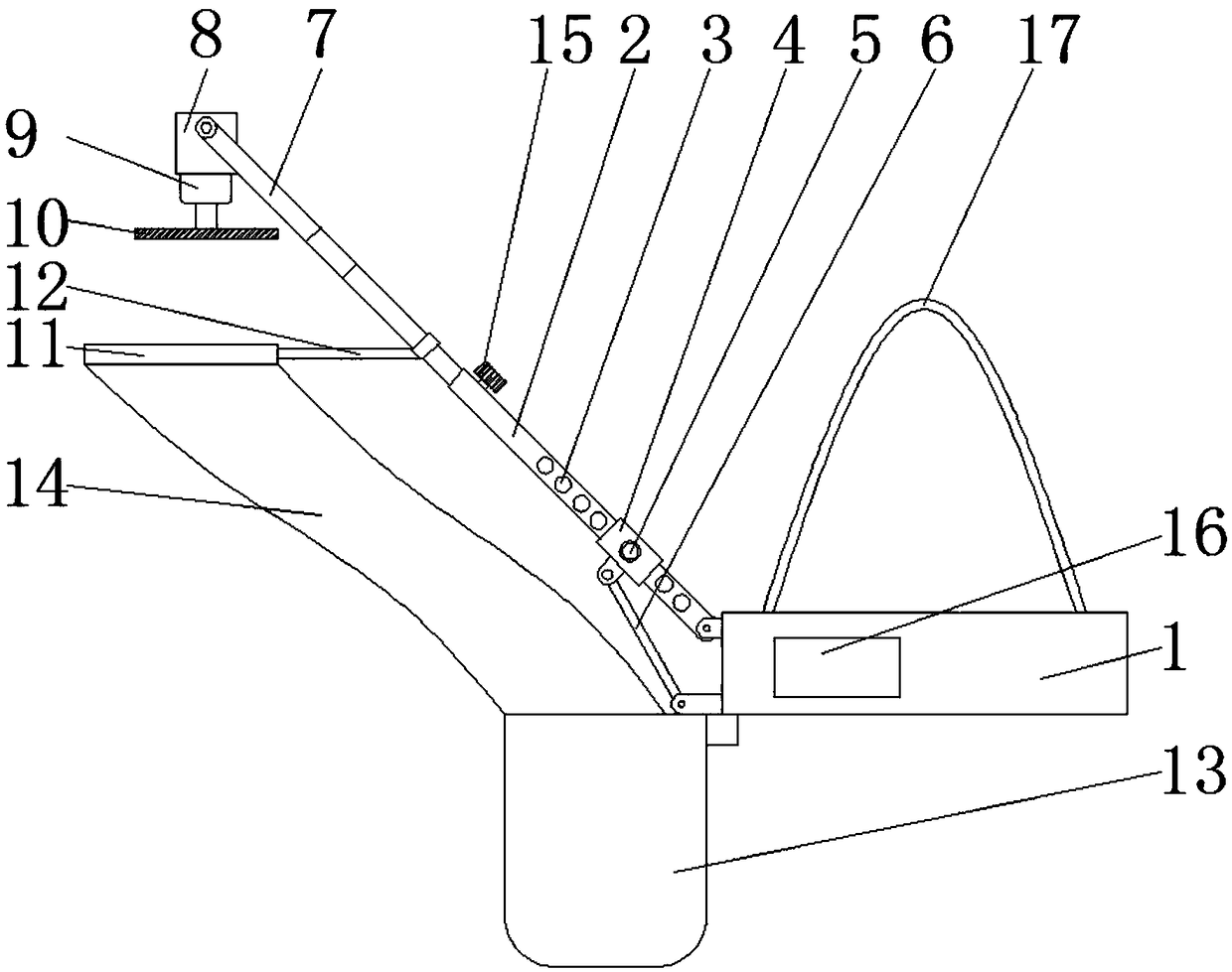 Portable high vegetable and fruit picking device