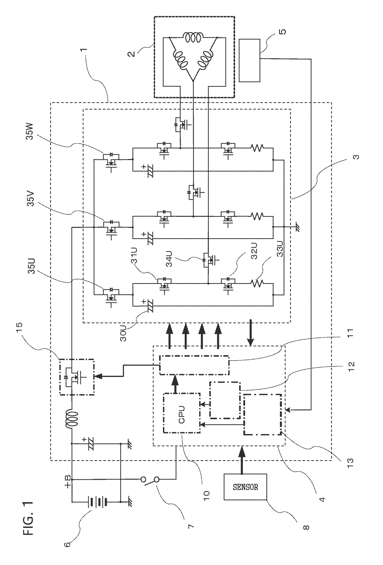 Inverter apparatus for polyphase ac motor drive