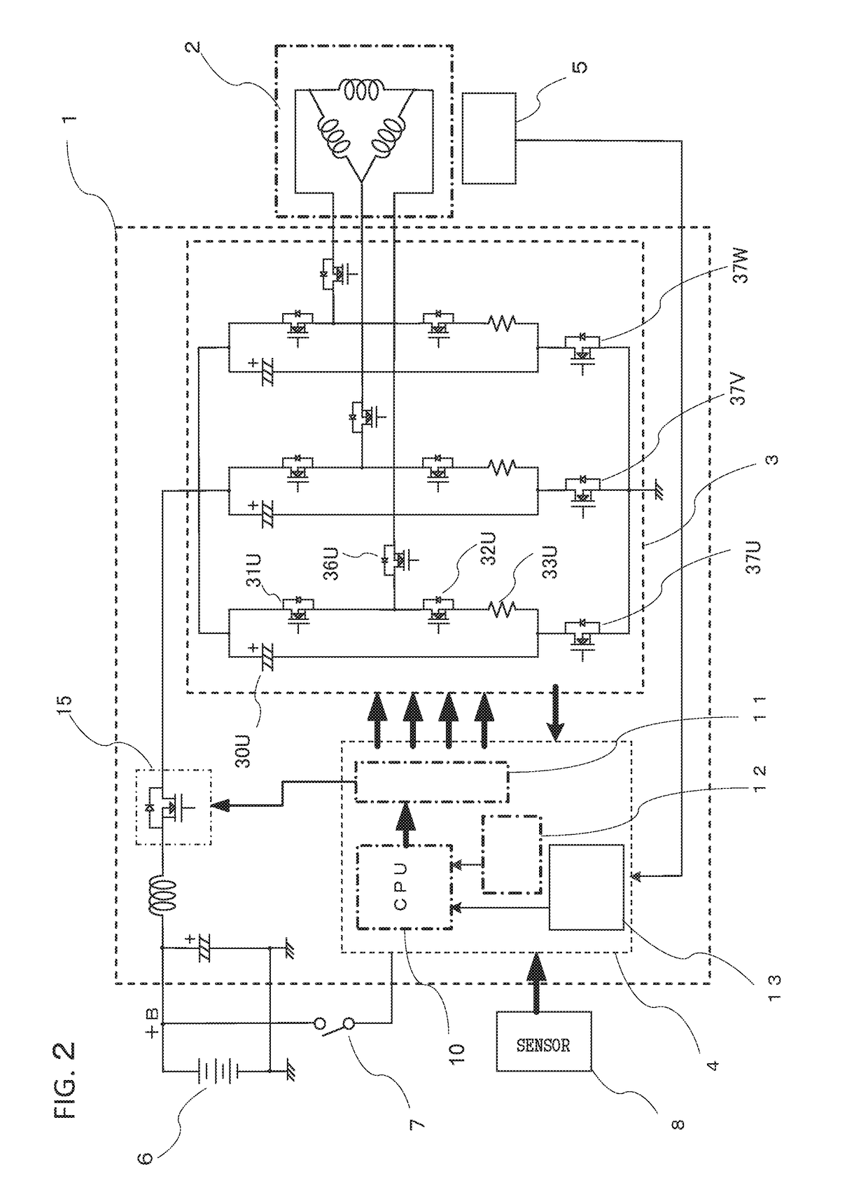 Inverter apparatus for polyphase ac motor drive