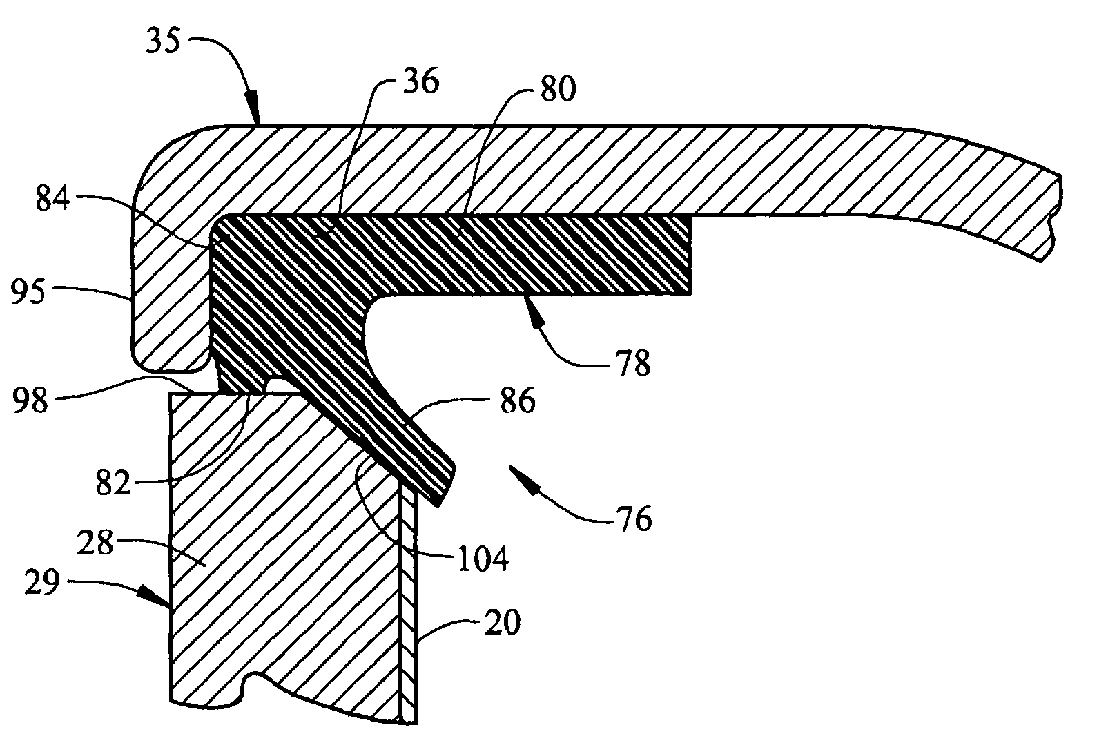 Lid seal for a drawer-type dishwasher