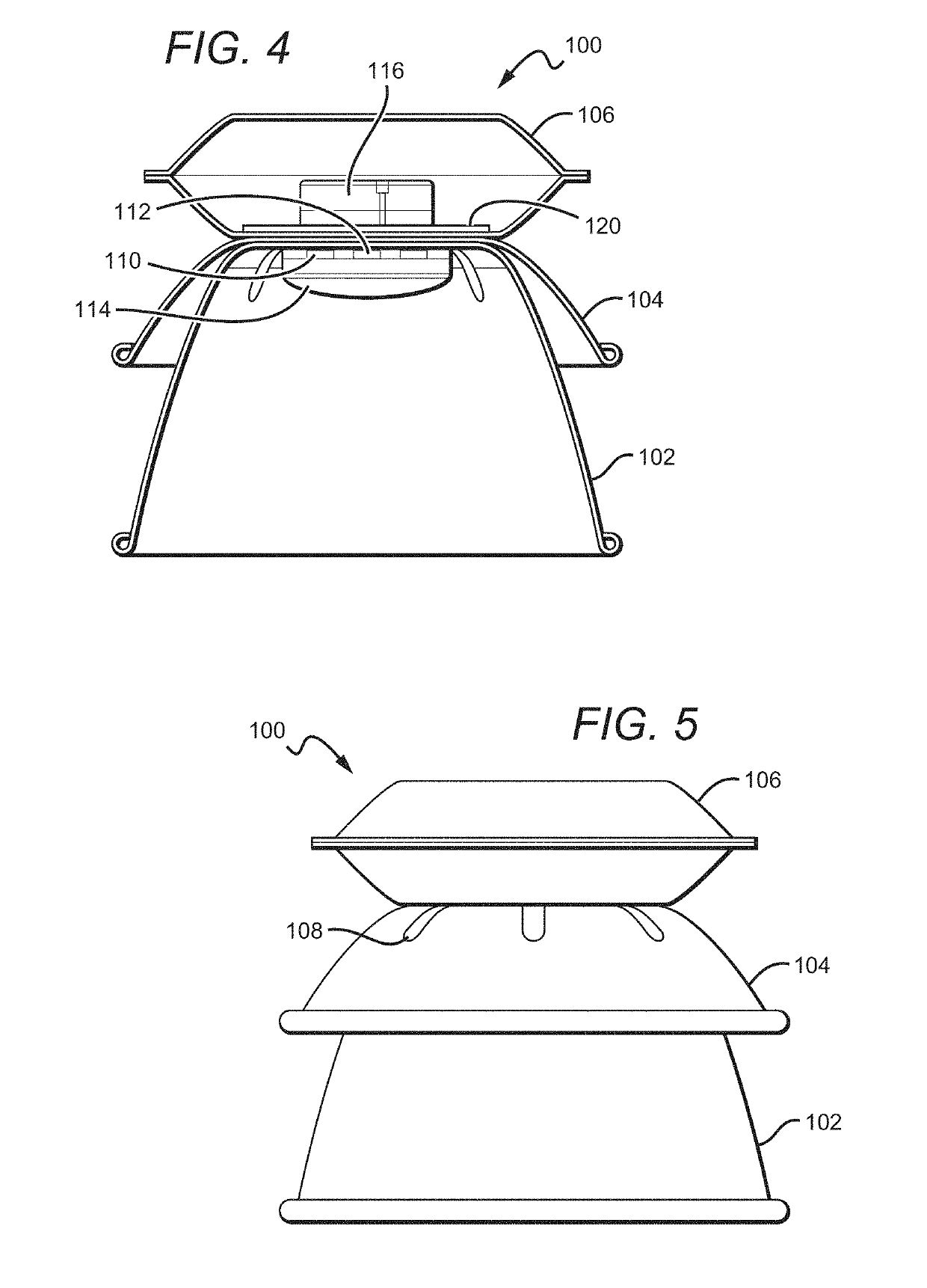 Aluminum high bay light fixture having plurality of housings dissipating heat from light emitting elements