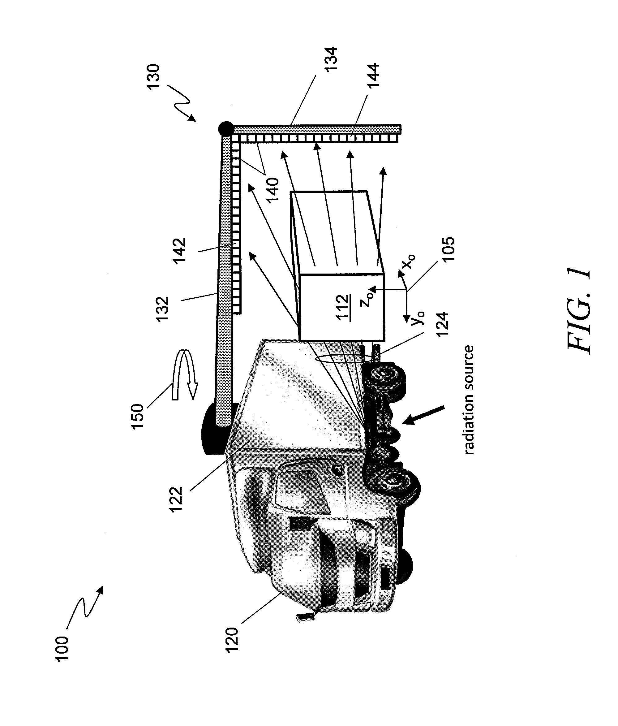 Mobile tomographic cargo inspection system