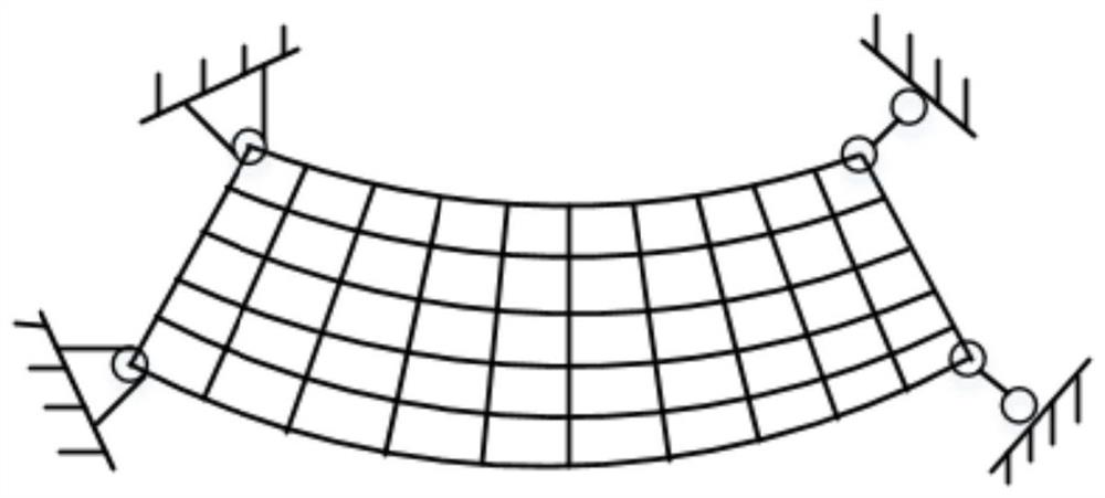 Fluid-solid coupling calculation model of elastic ring type squeeze film damper