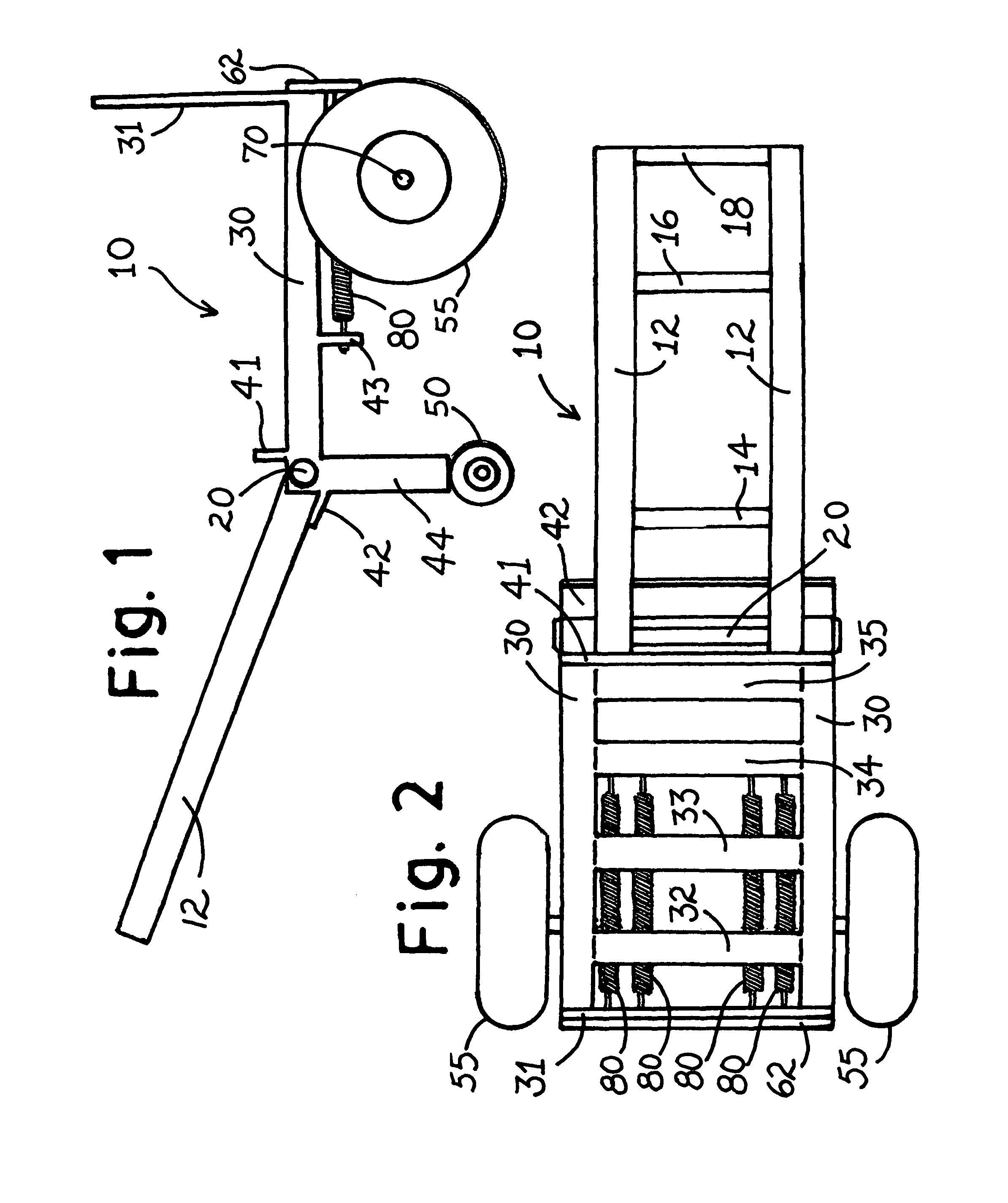 Staircase movable cart