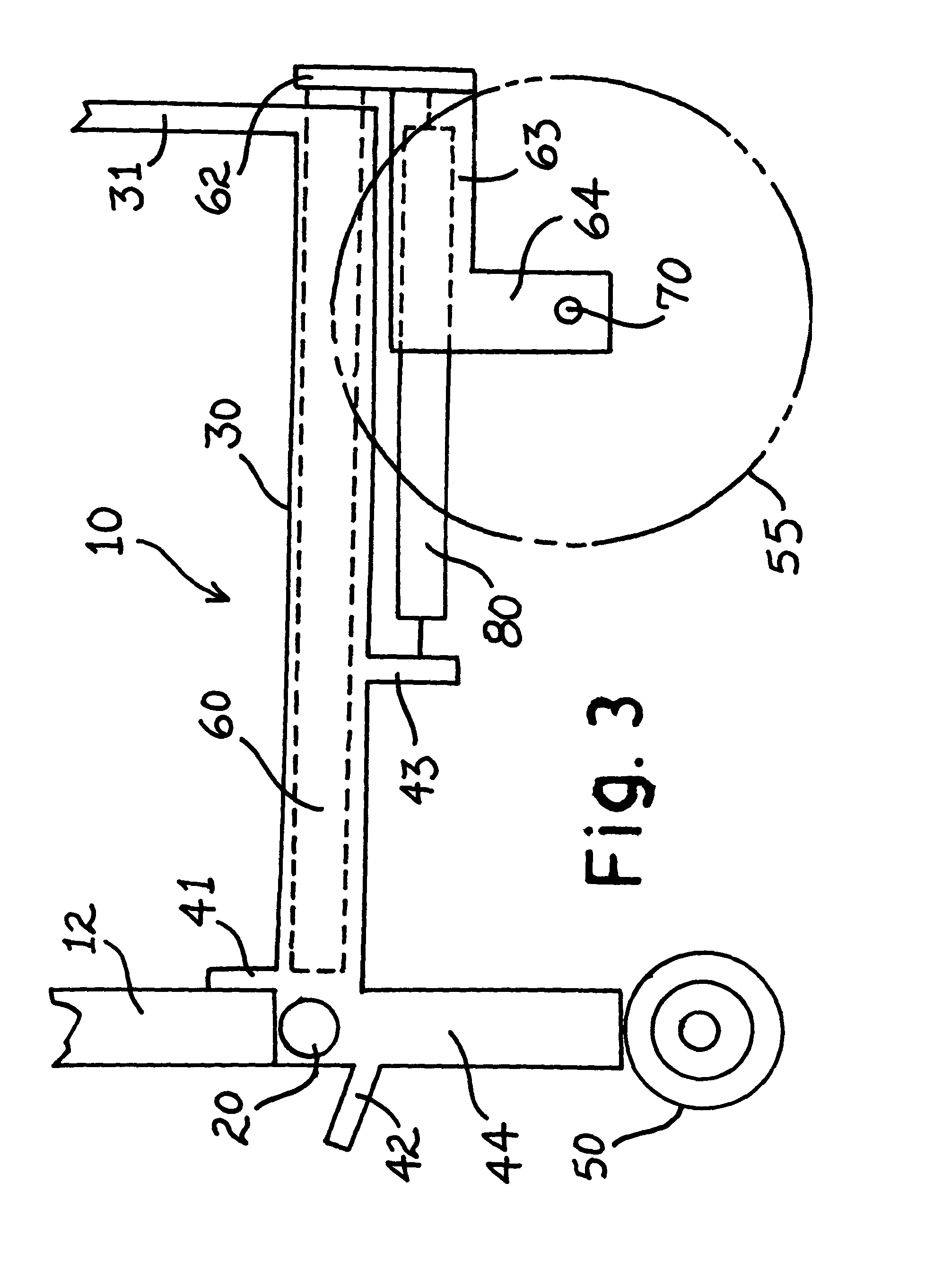 Staircase movable cart