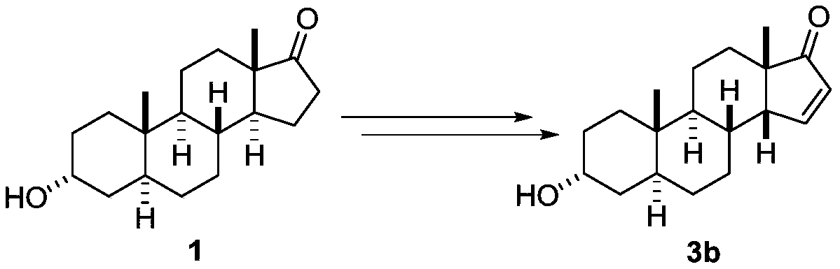 A kind of preparation method of 3α-hydroxyl-5α, 14β-androst-15-en-17-one