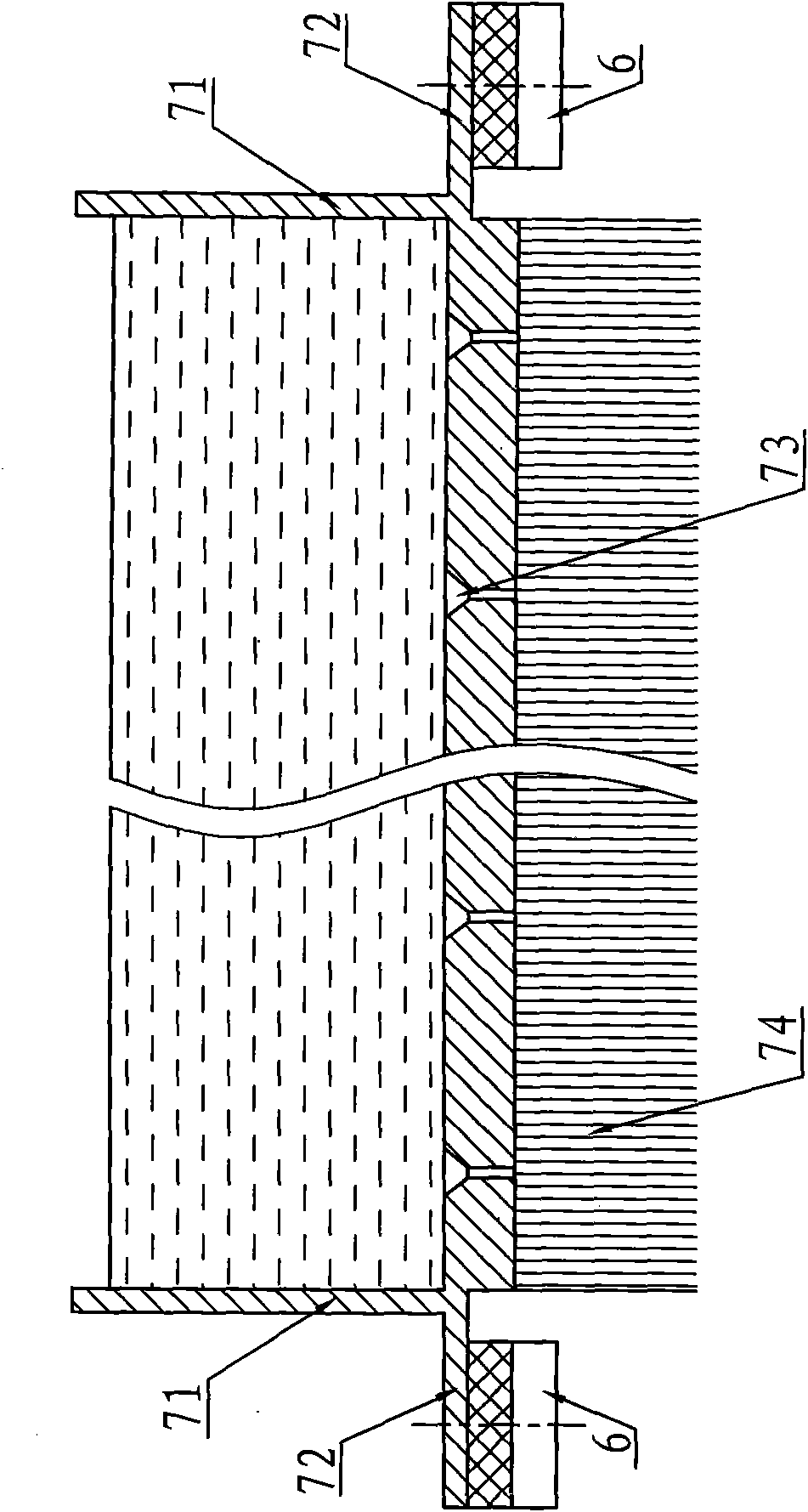 Device for cleaning and cooling glass surface of solar component