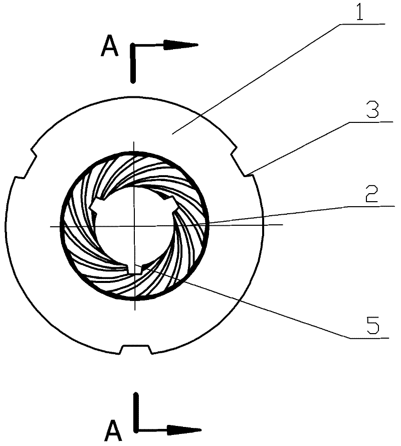 Dynamic pressure gas radial ceramic bearing