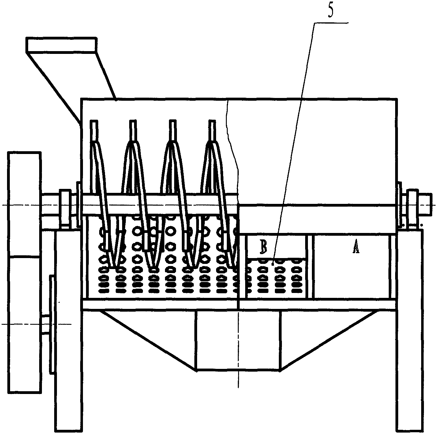 Plant fiber beating machine