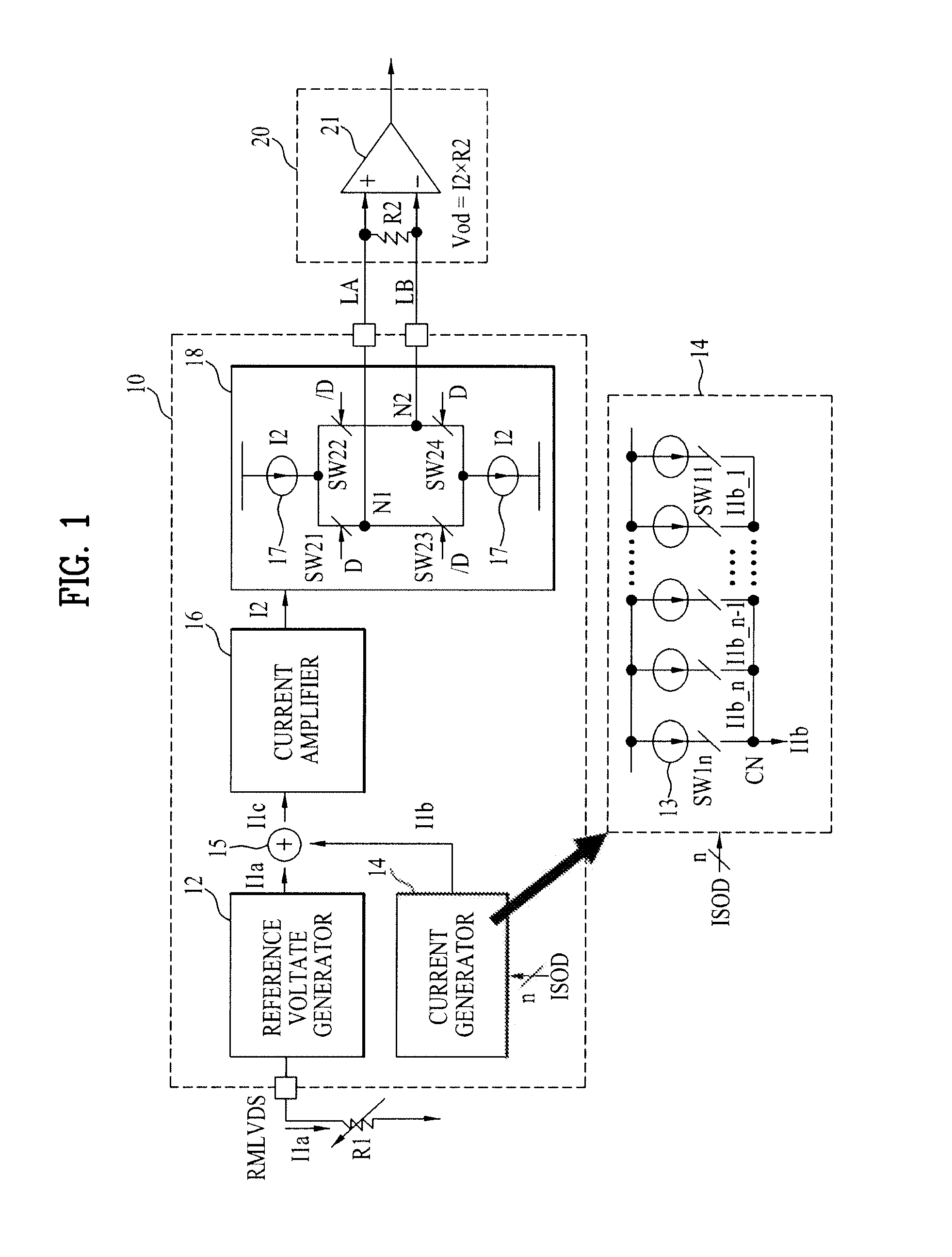 Data transmitting device and flat plate display using the same