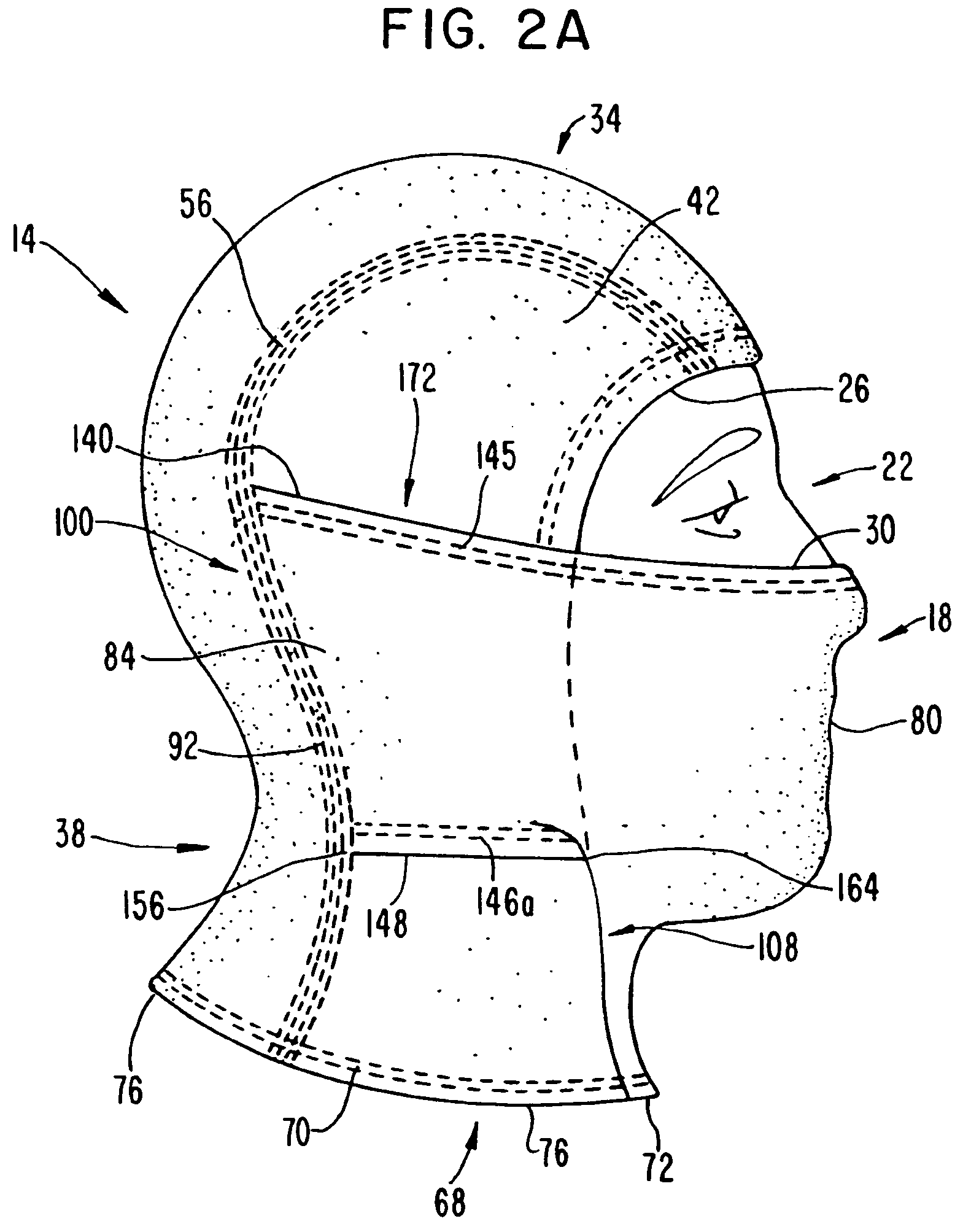 Hood with hinged mask piece