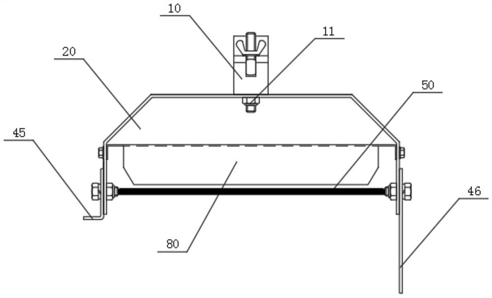 Wire type direction-adjustable self-reflection fish gathering lamp