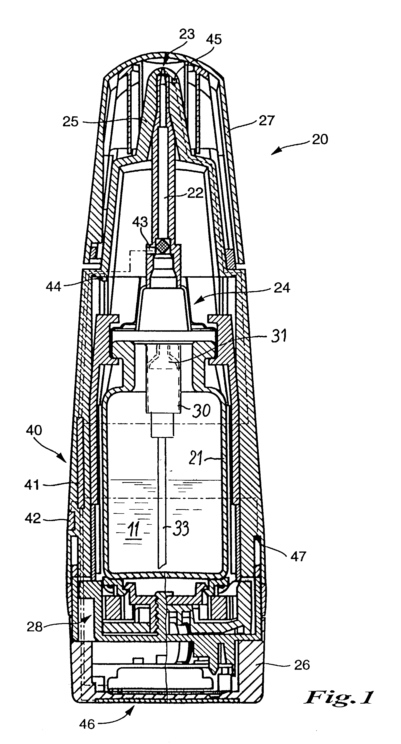 Dispenser for media