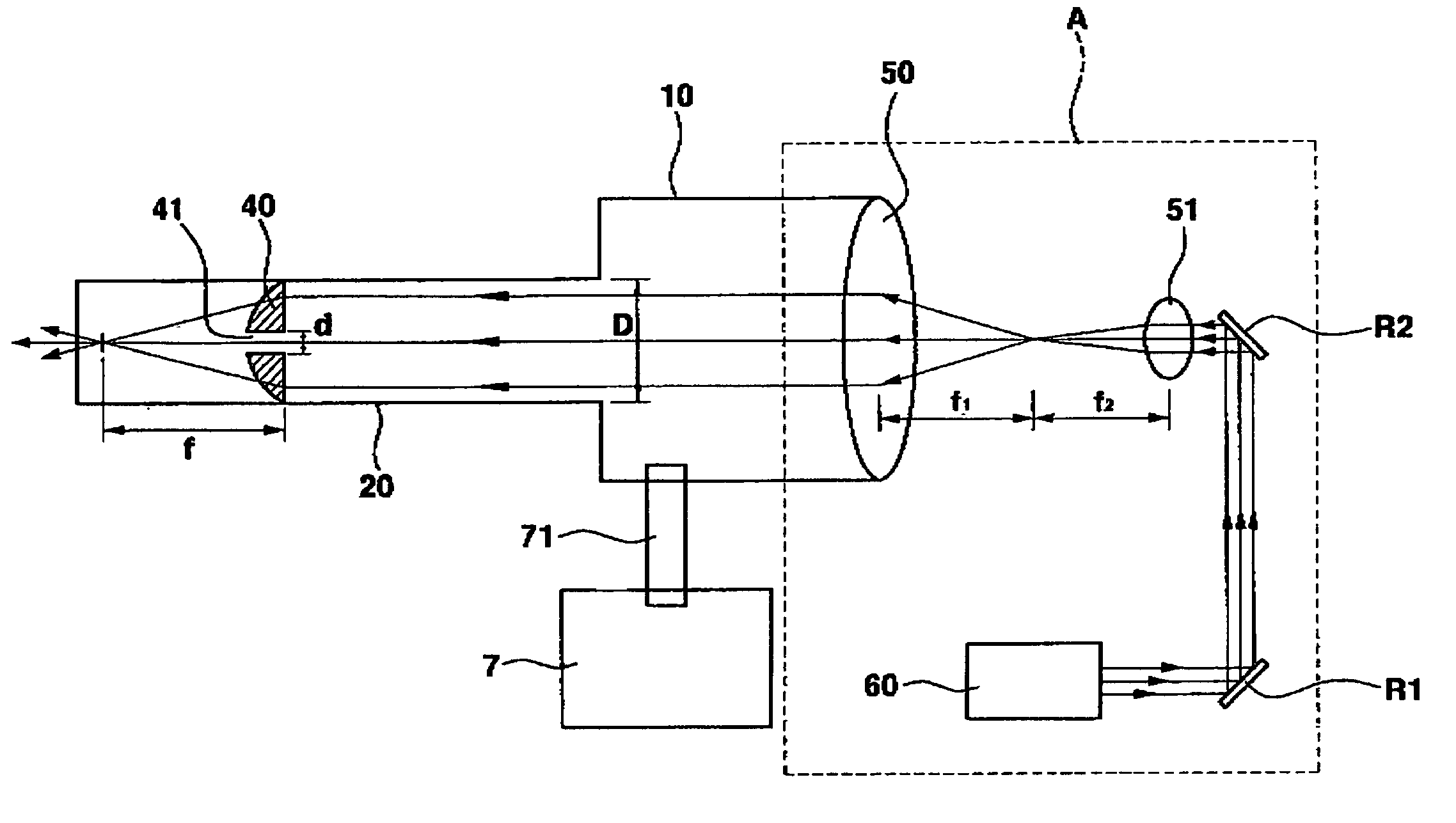 Apparatus for focusing particle beam using radiation pressure