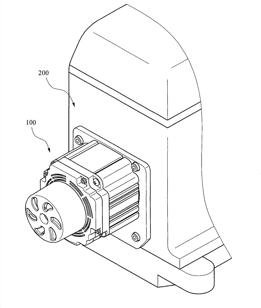 Assembly structure of motor