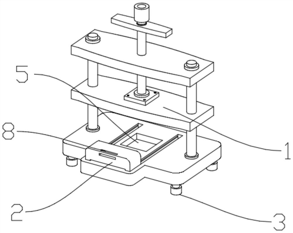 Automobile part press machine with high machining precision