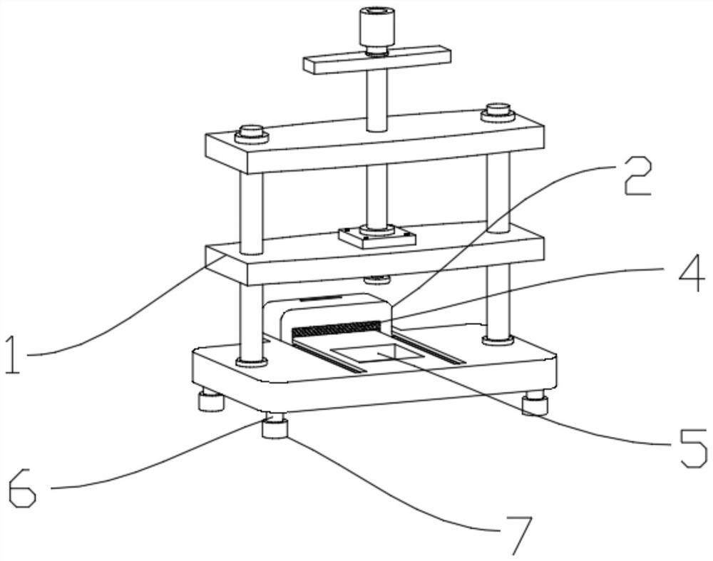 Automobile part press machine with high machining precision