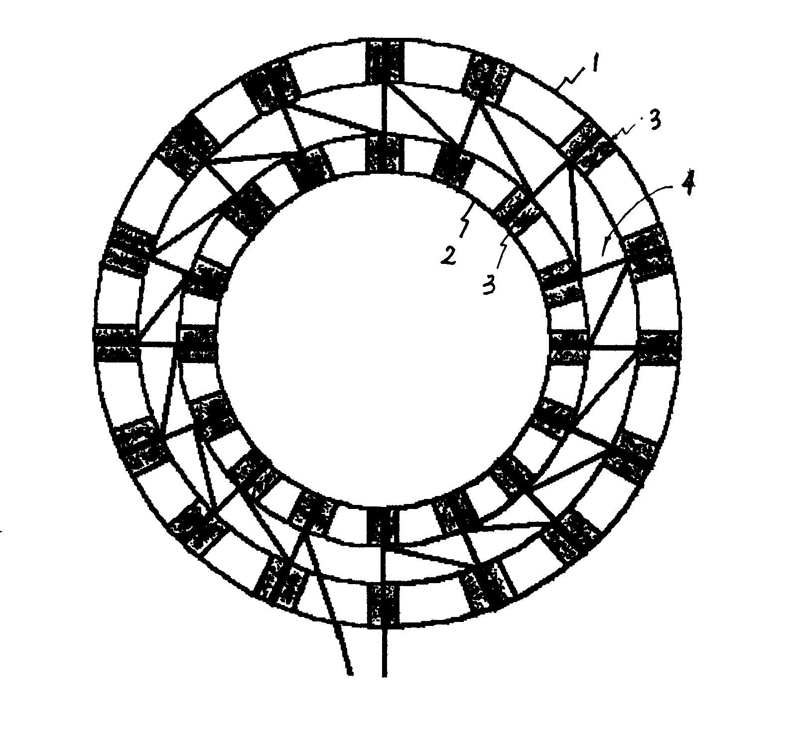 Circular thermopile temperature sensor