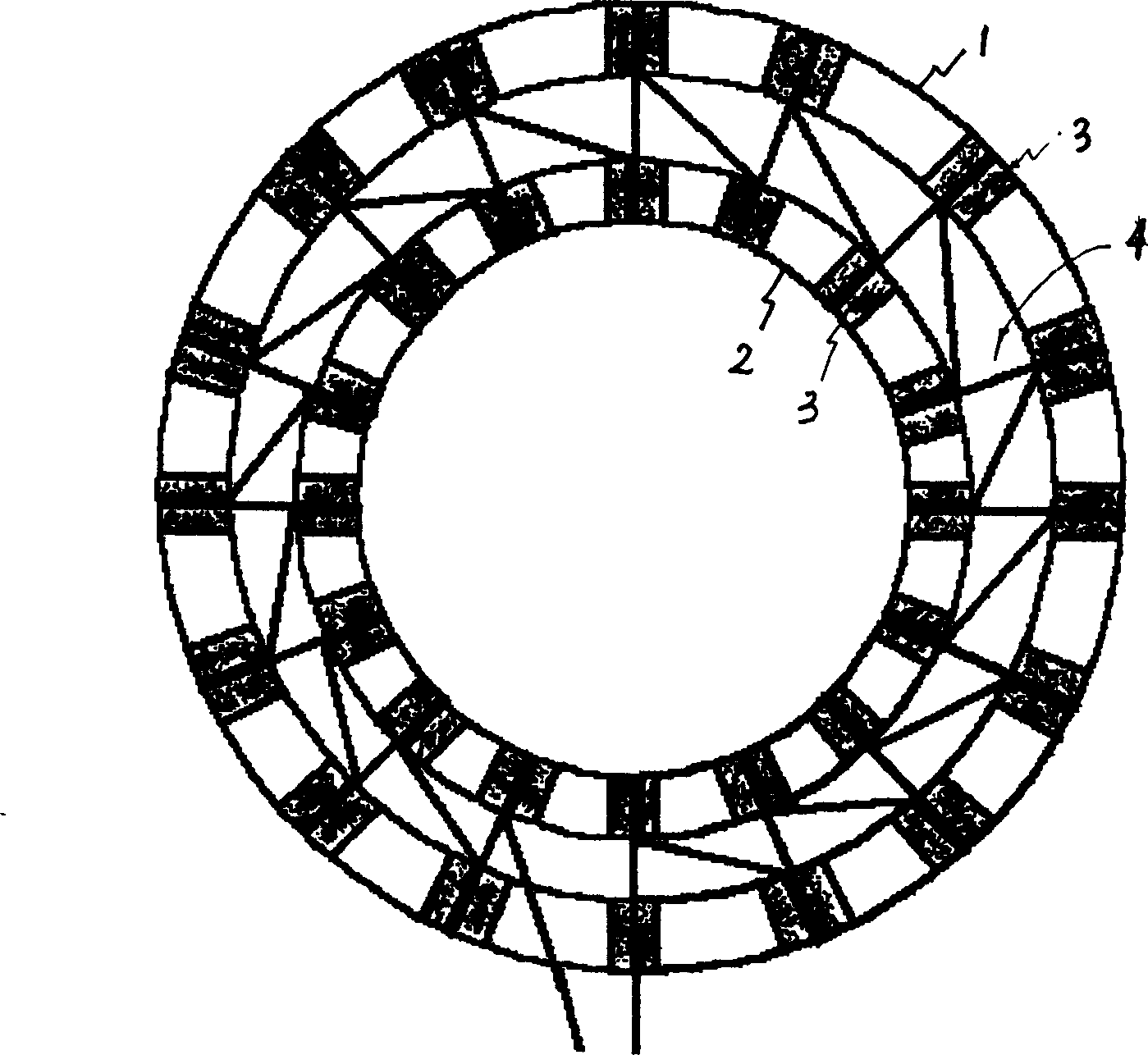 Circular thermopile temperature sensor