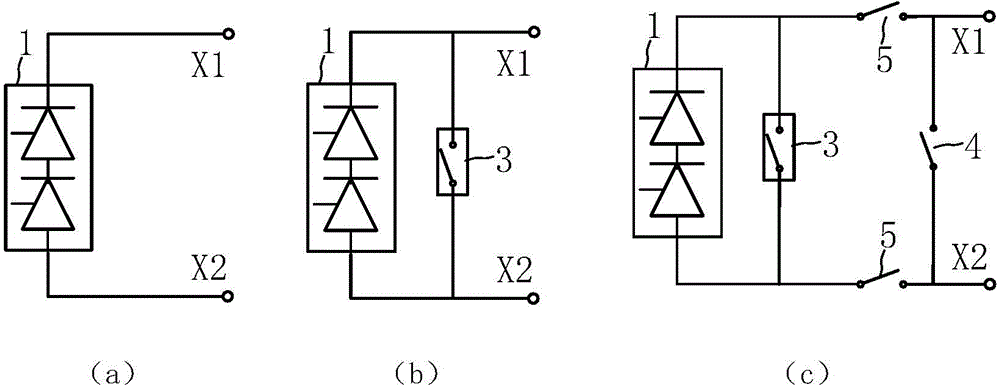 Hybrid direct-current transmission converter and direct-current transmission device